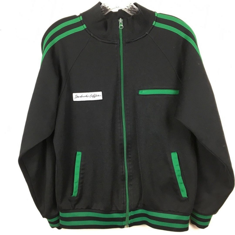 Starbucks Coffee Collectible Zip-Up Track Jacket L